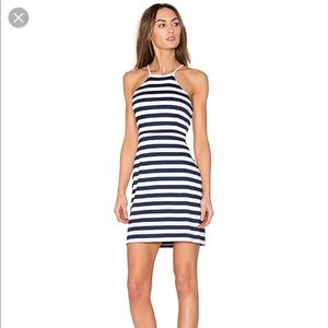 Susana Monaco royal blue and white striped dress